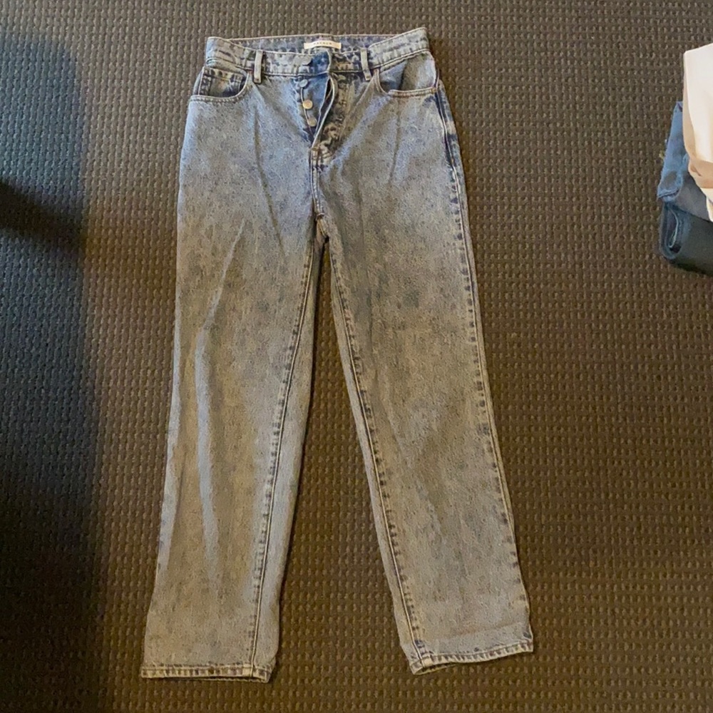 pacsun high rise straight jeans